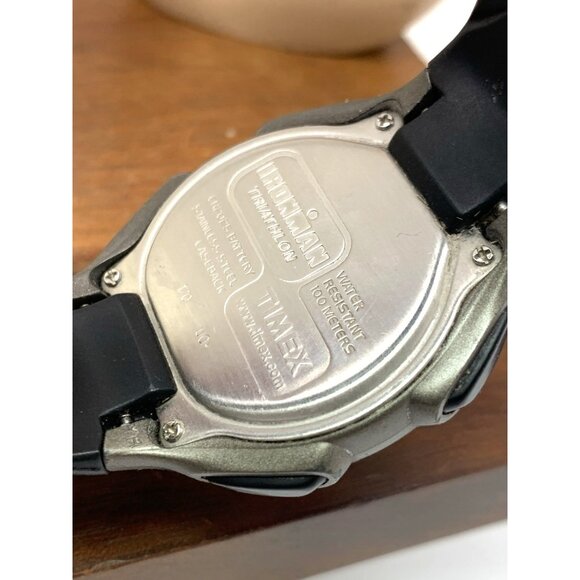 Timex Women's Watch Ironman Quartz Digital Indiglo Black Rubber Band Sport 38mm - Picture 6 of 14